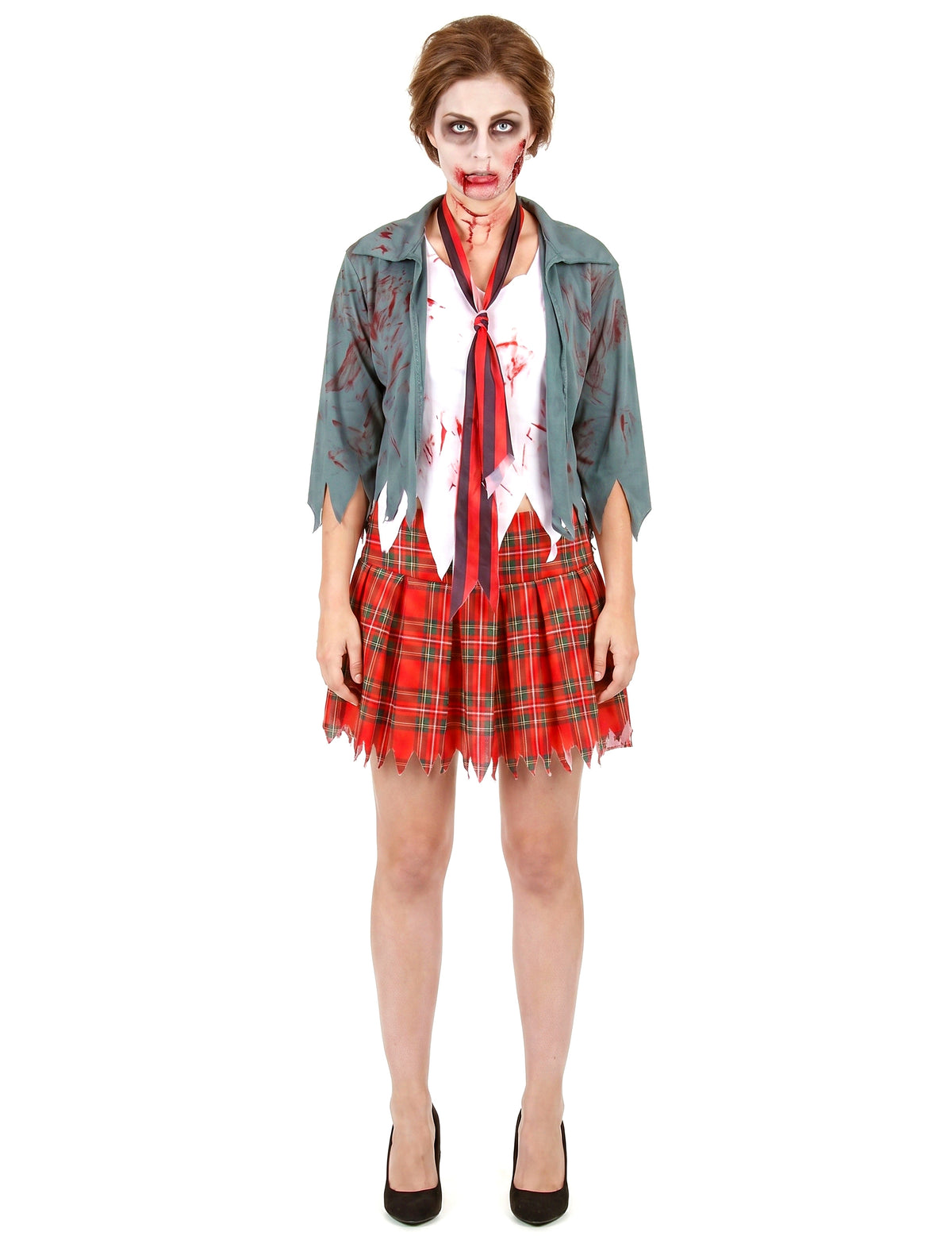 Disfraz de zombie colegiala mujer Halloween