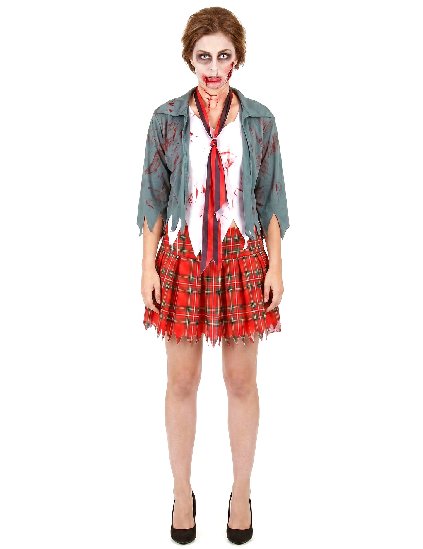 Disfraz de zombie colegiala mujer Halloween