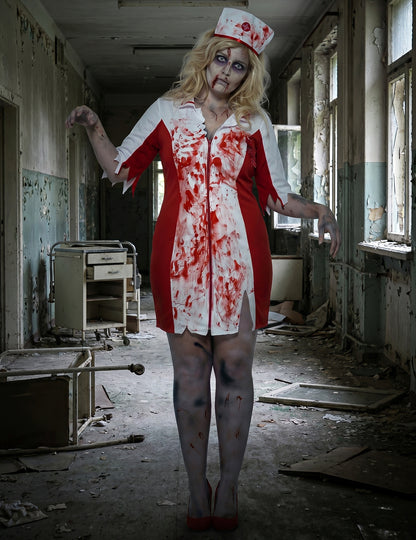Disfraz zombie enfermera mujer Halloween