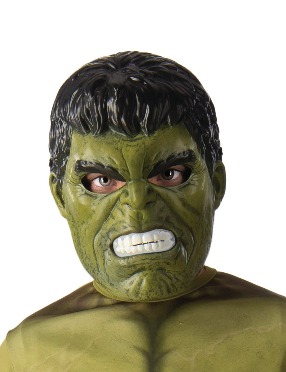 Demi-masque Hulk pour enfant vert