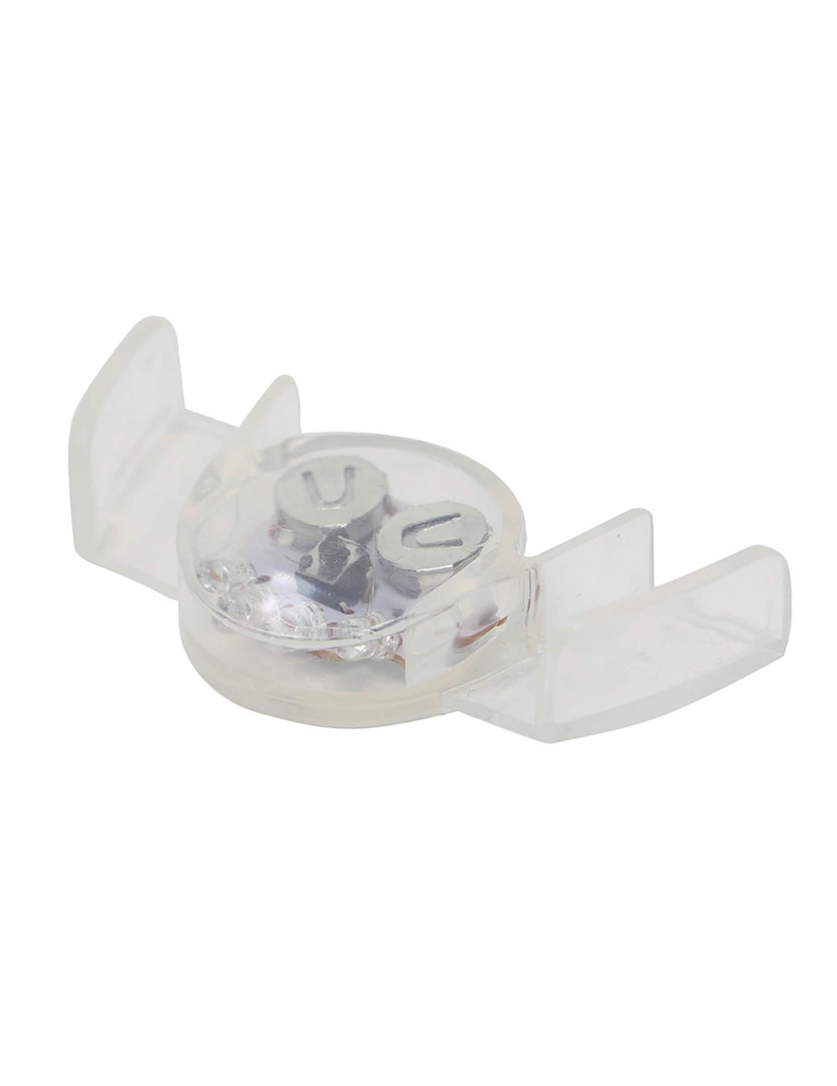 Vue de profil du dentier lumineux LED