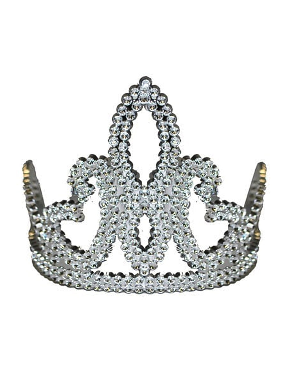 Diadème princesse pour fille argenté avec strass