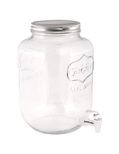 Dispensador de bebidas de vidrio 8L