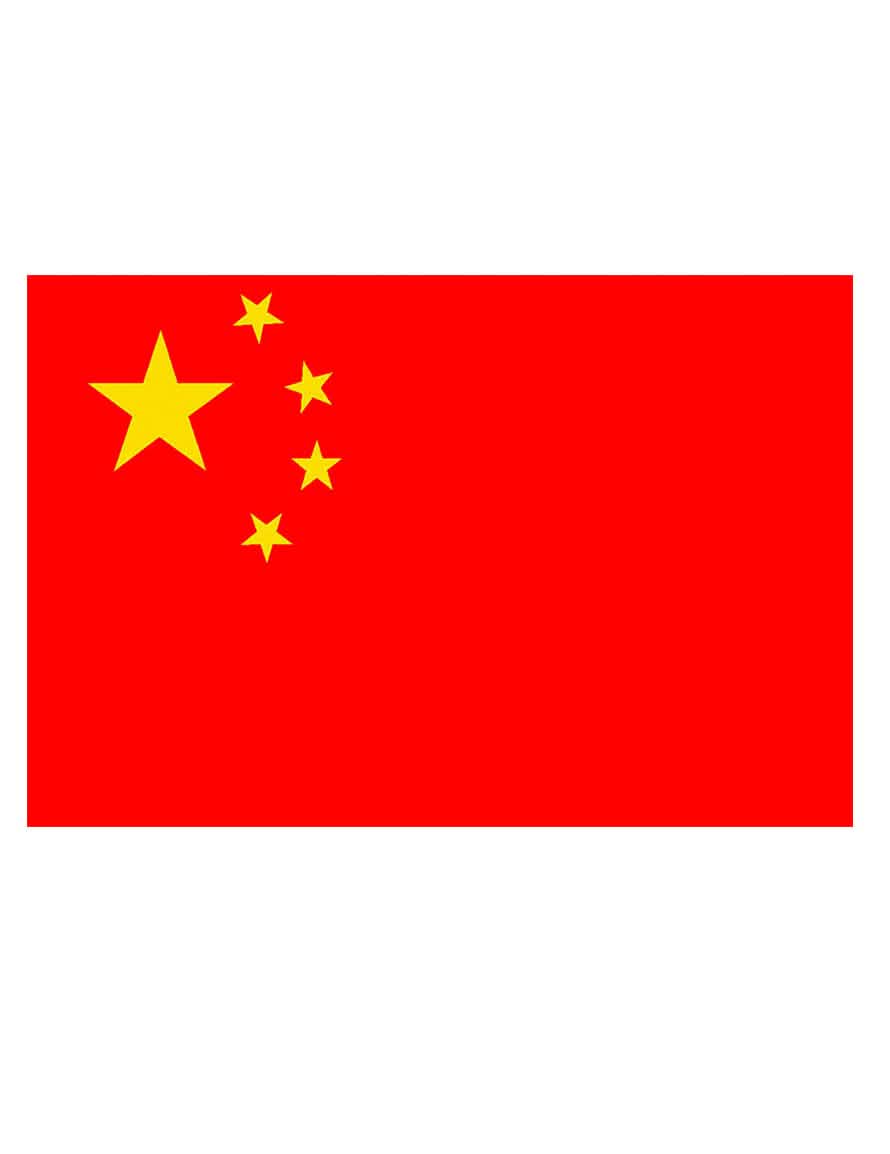 bandera de China roja con estrellas amarillas