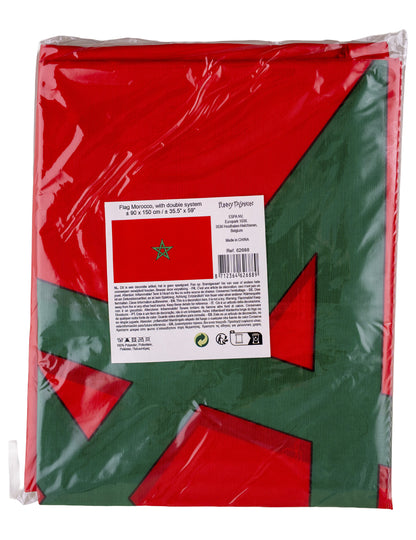 Bandera de aficionado marroquí