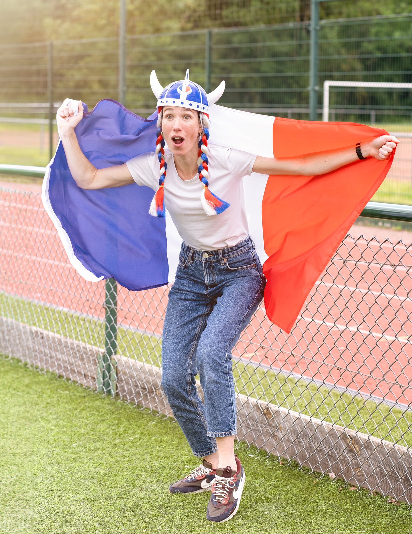 Bandera hincha de Francia 150 x 90 cm