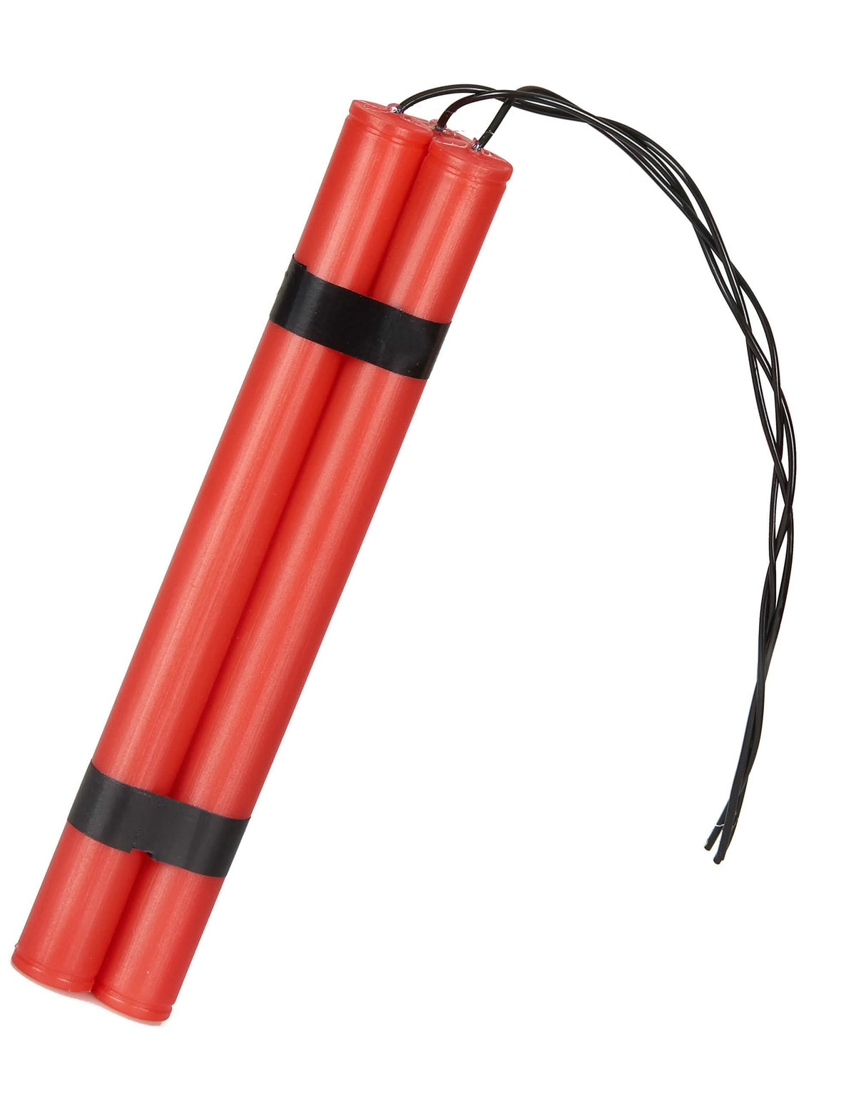 Dinamita falsa para adulto rojo con hilos negros