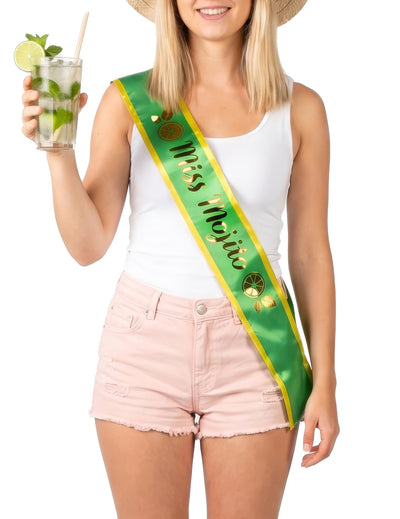 Bufanda verde Miss Mojito para mujer