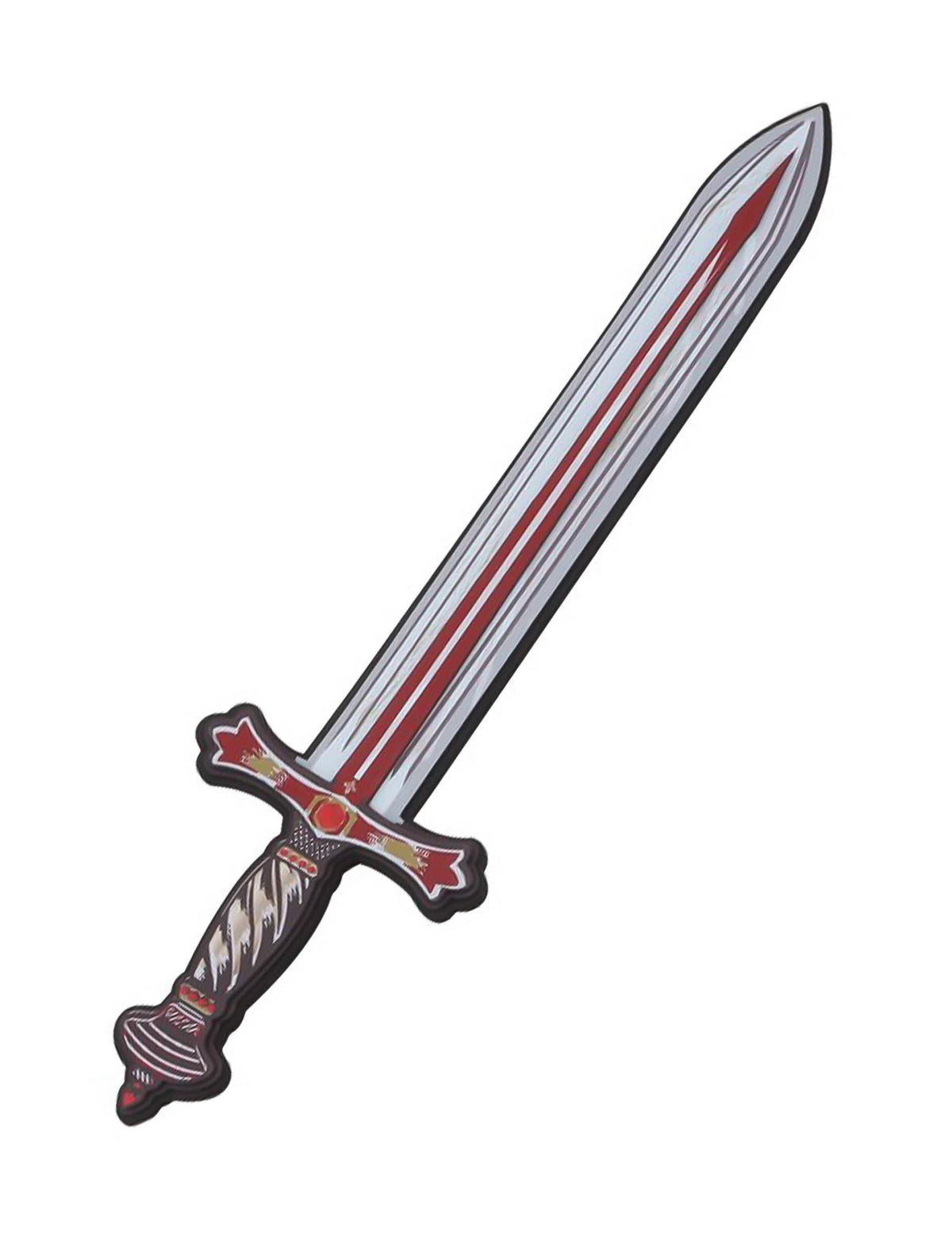 Espada de caballero león rojo de espuma 45 cm