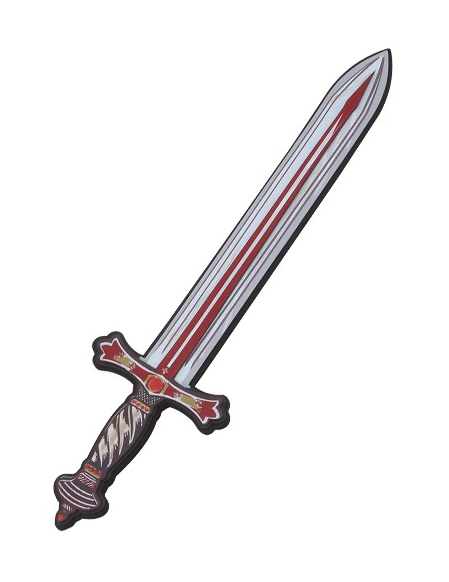 Espada de caballero león rojo de espuma 45 cm