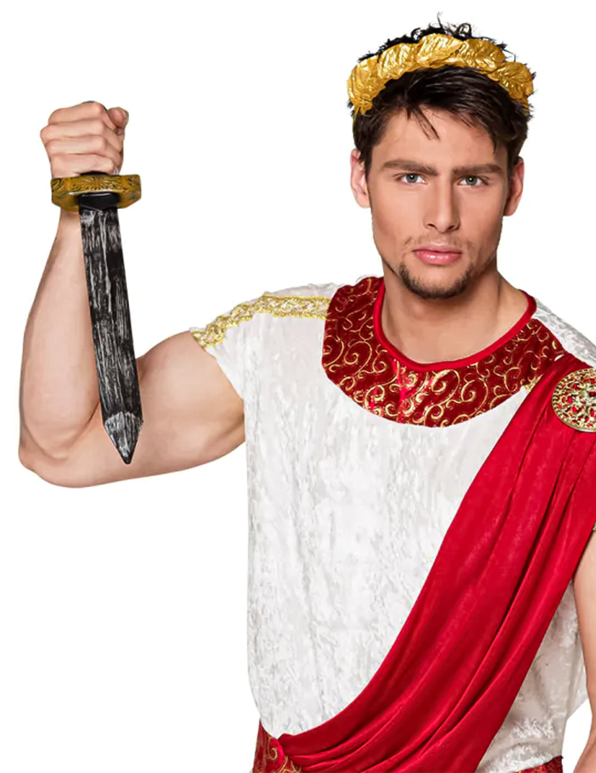 Epée romaine pour homme grise et dorée