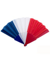 Eventail supporter France pour adulte bleu blanc rouge