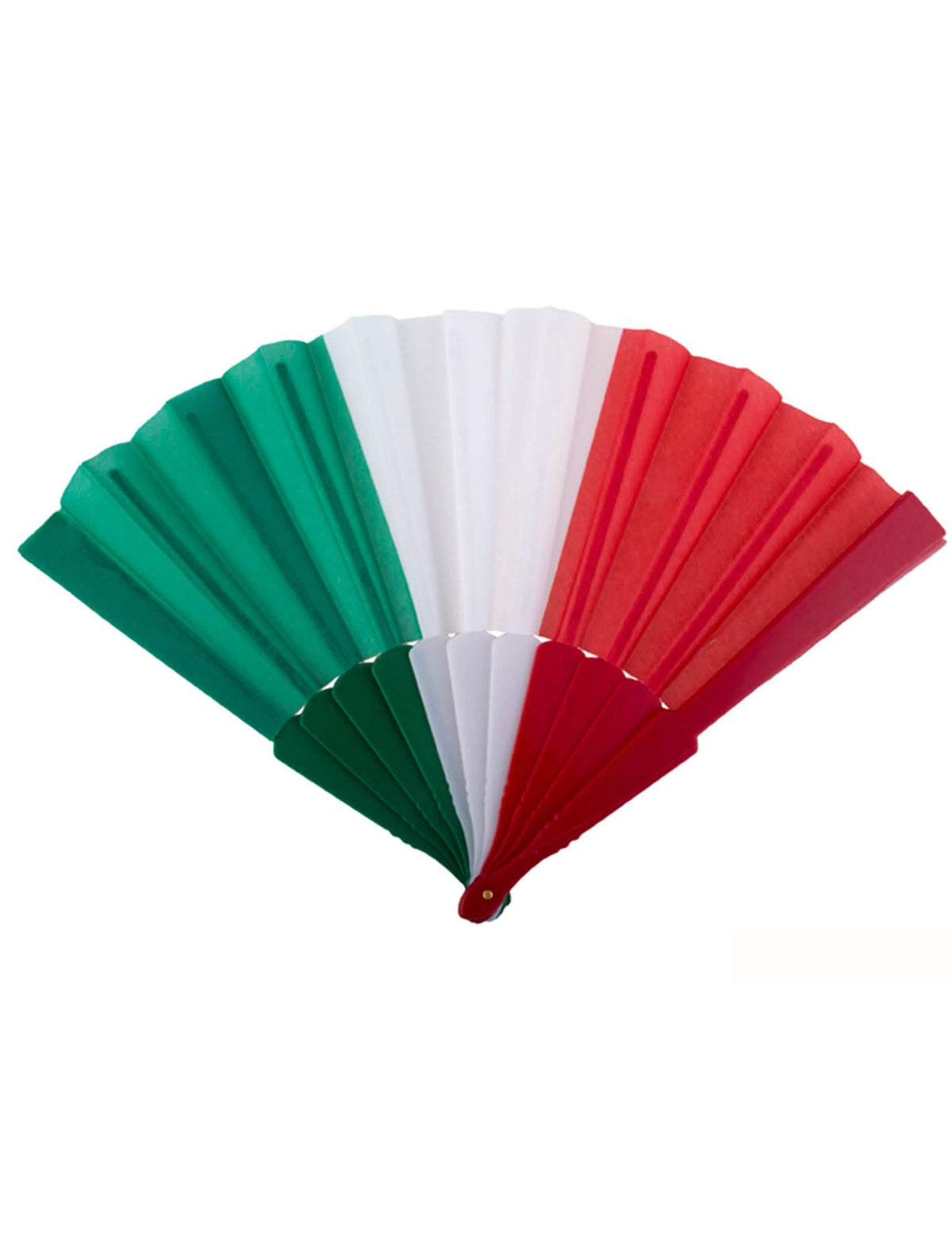 abanico aficionados italia verde blanco rojo