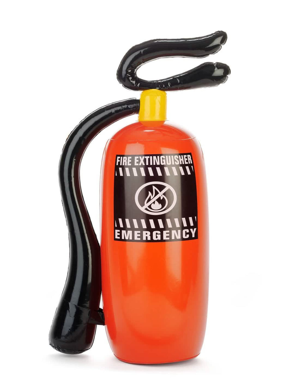 Extintor carry me de bombero para adulto y niño rojo y negro