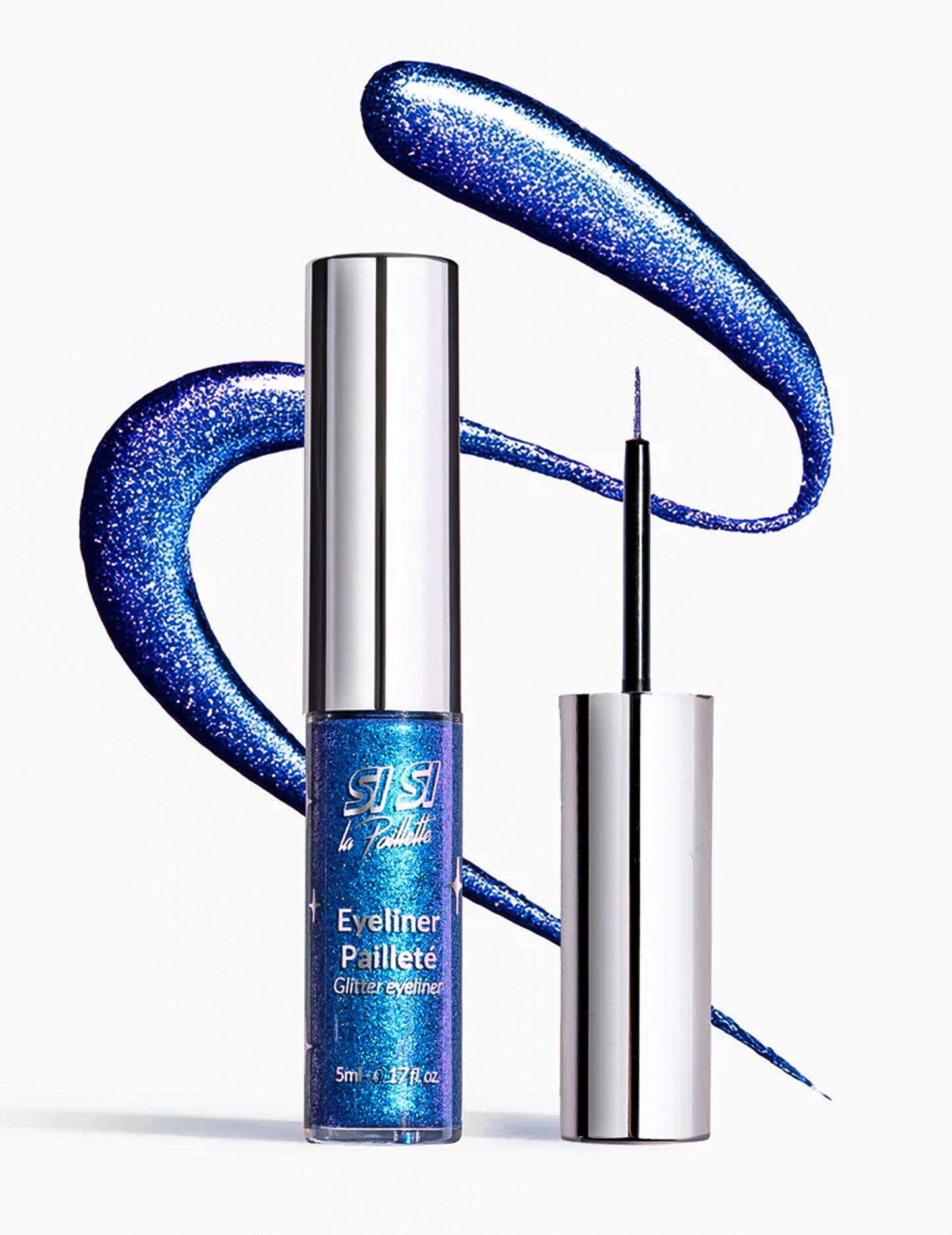 Eyeliner con purpurina azul eléctrico Si si la paillette™