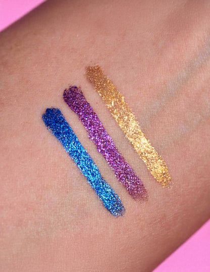 Eyeliner con purpurina violeta Si si la paillette™