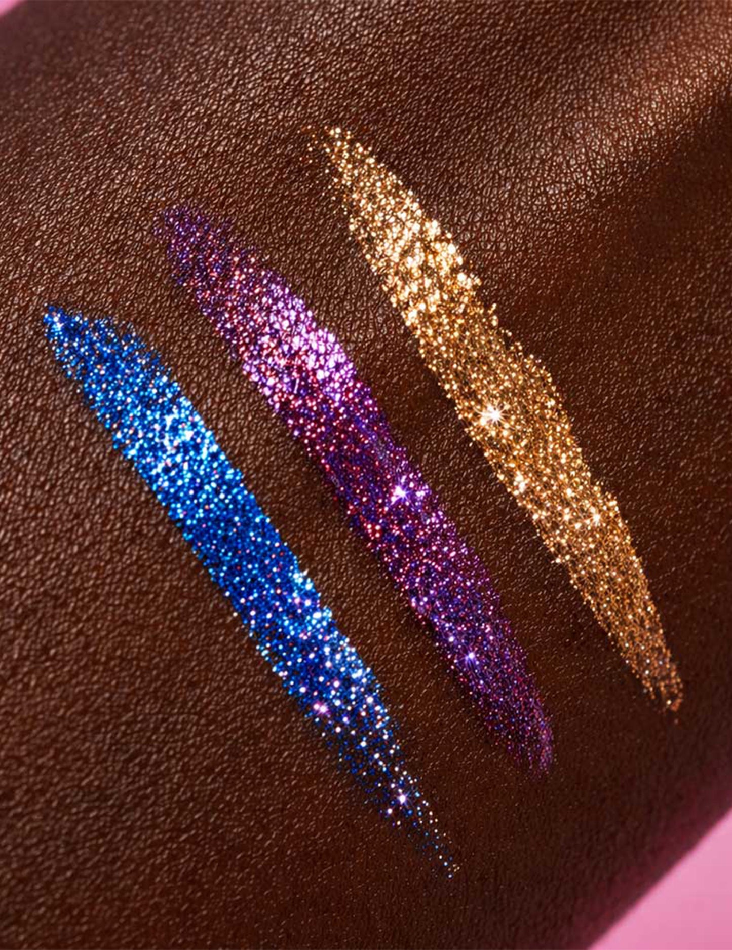 Eyeliner con purpurina violeta Si si la paillette™