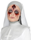 Fausse plaie crucifix ensanglanté pour adulte rouge en 3D