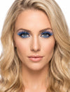 Faux cils brillants bleus adulte