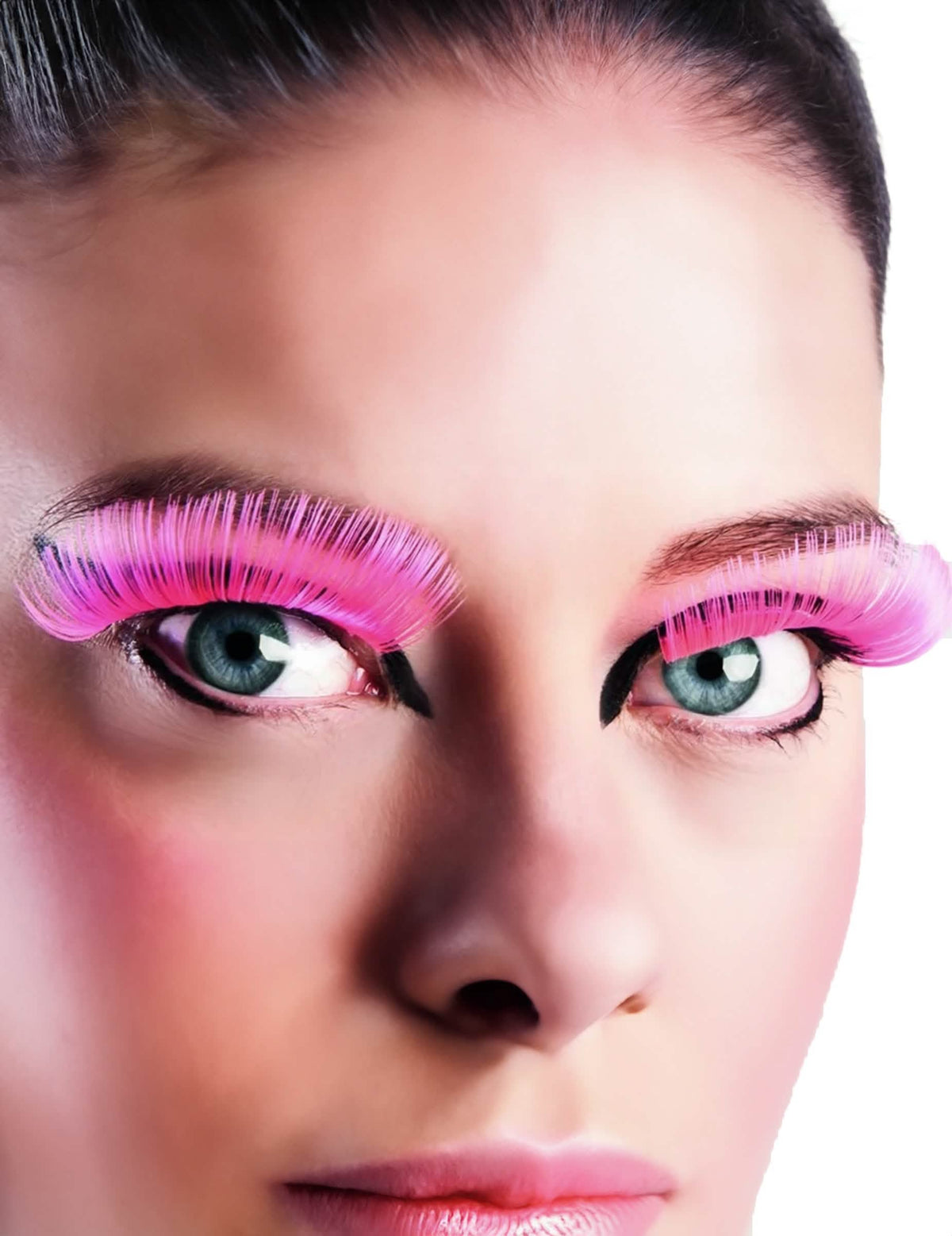 Faux cils longs pour adulte roses