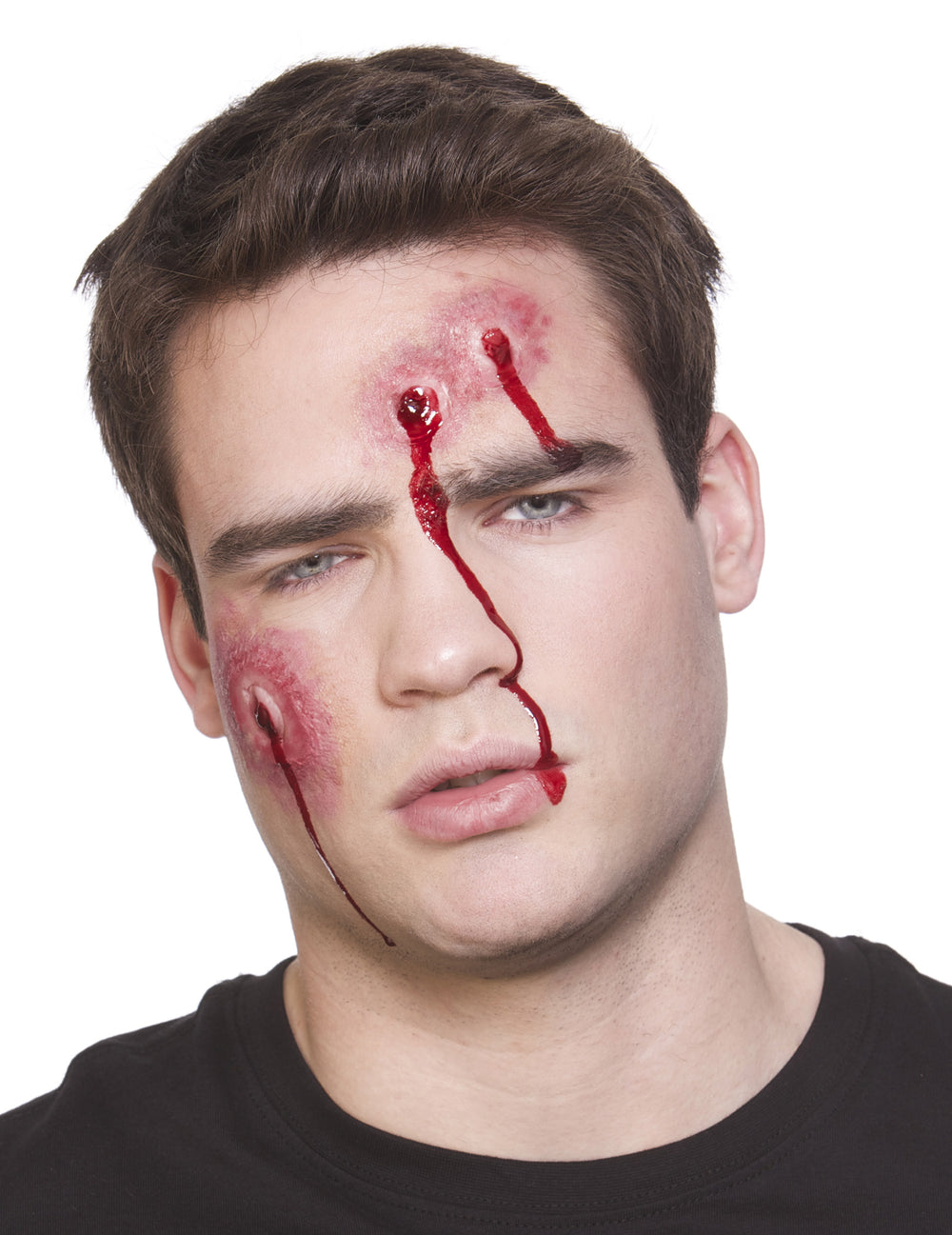 Maquillage d'impacts de balles du faux sang en tube visage et corps pour adulte