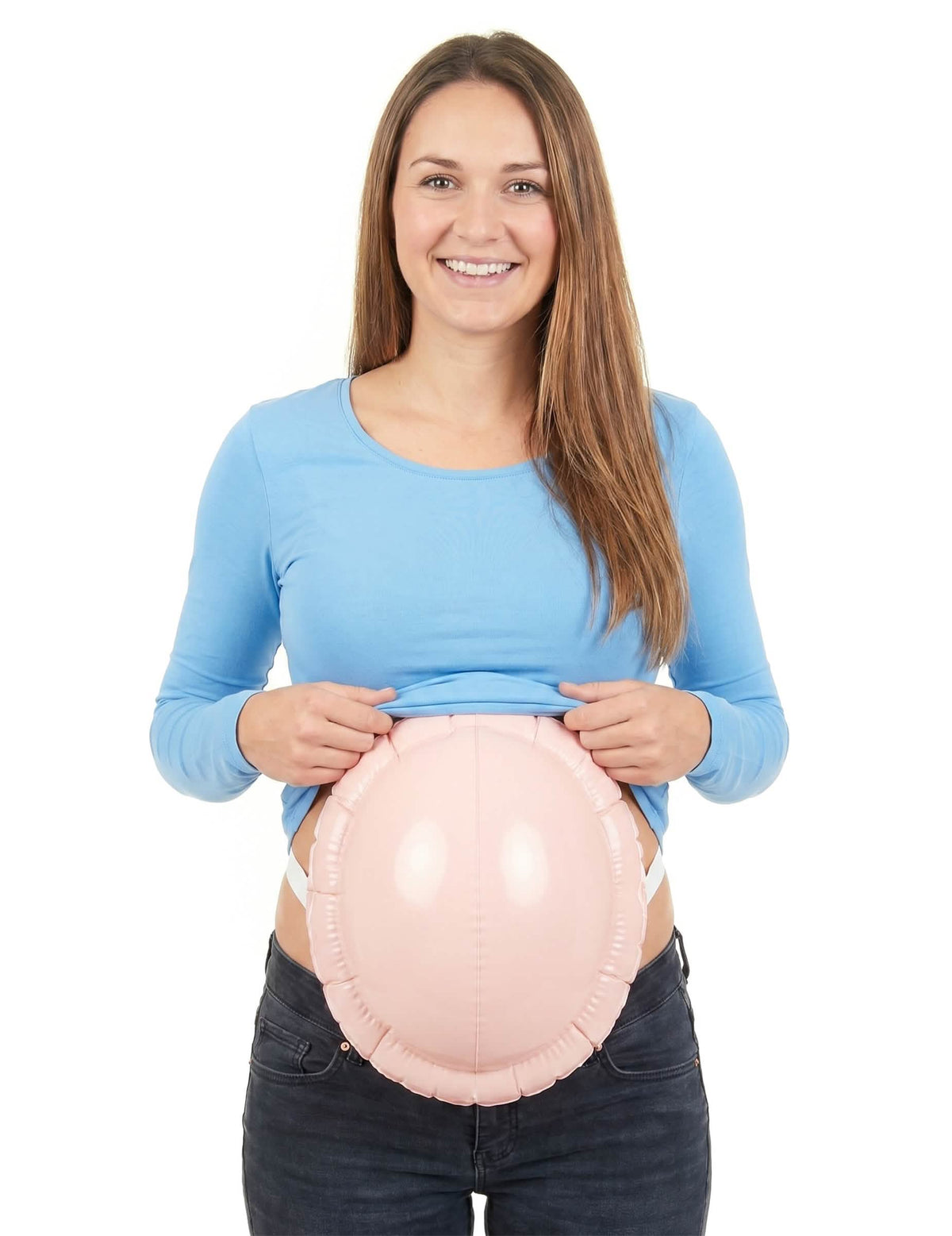 Barriga inflable mujer embarazada Papá Noel chepa
