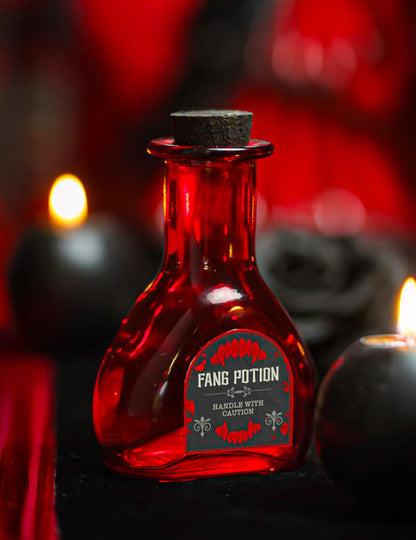 Frasco de vidrio rojo poción de vampiro 10,8 cm