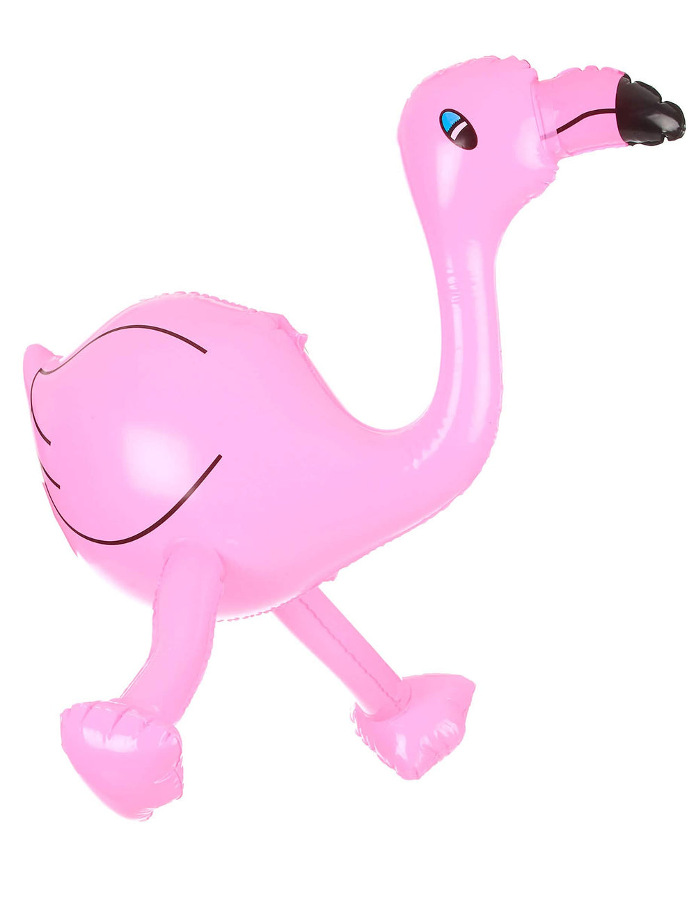 Flamant rose gonflable pour adulte rose et noir