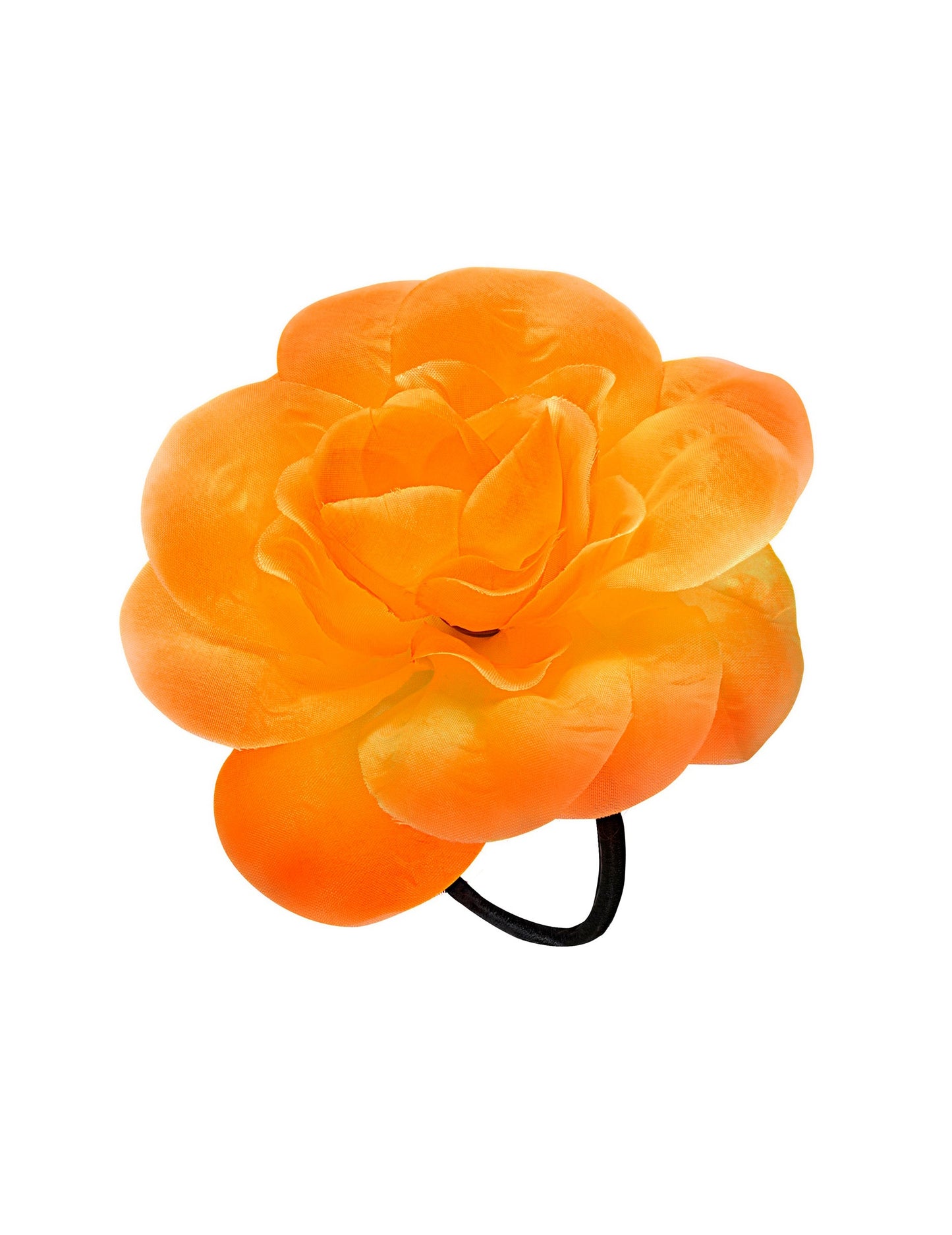 Flor amarilla con goma para el pelo