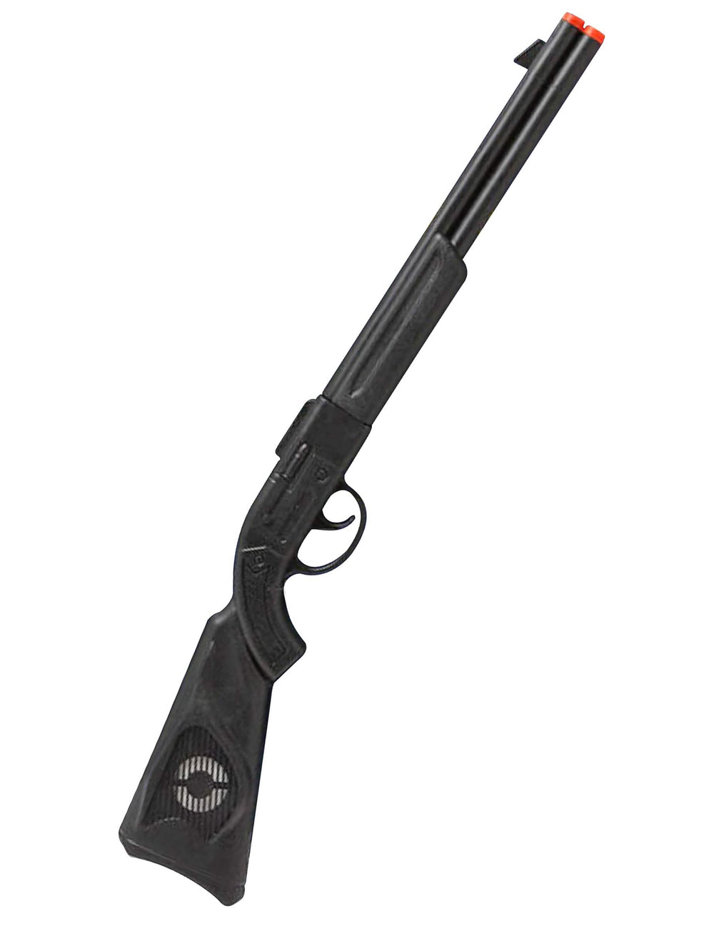 Fusil de asalto para niño negro con punta naranja