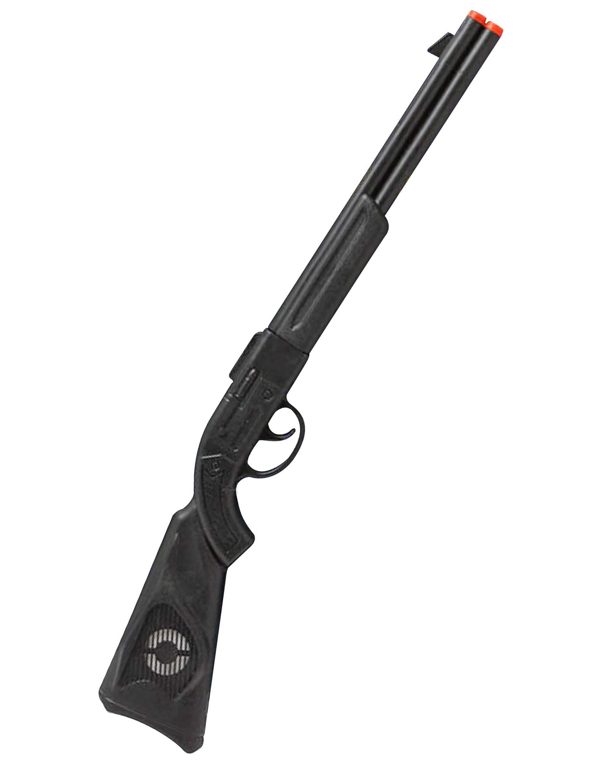 Fusil de asalto para niño negro con punta naranja