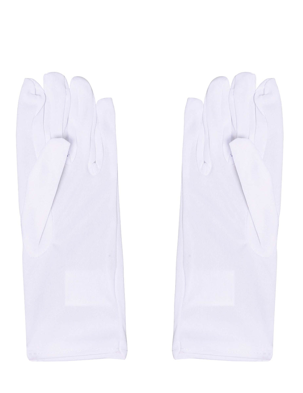 Vista frontal de los guantes cortos para niño