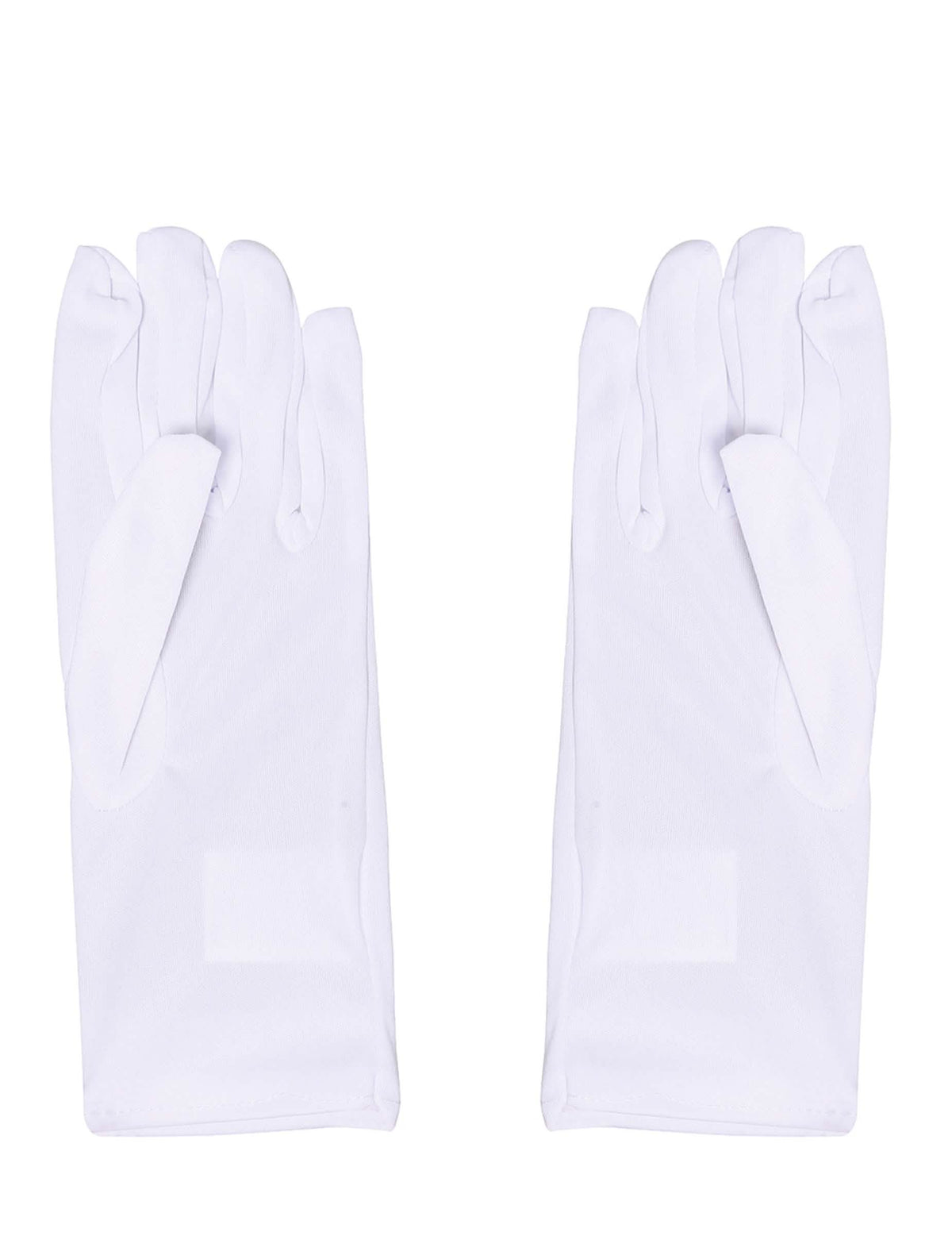 Vista frontal de los guantes cortos para niño