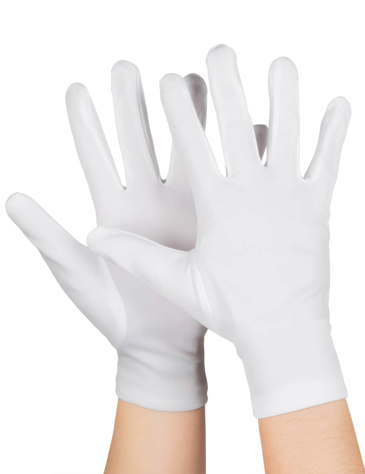guantes cortos para niño blancos