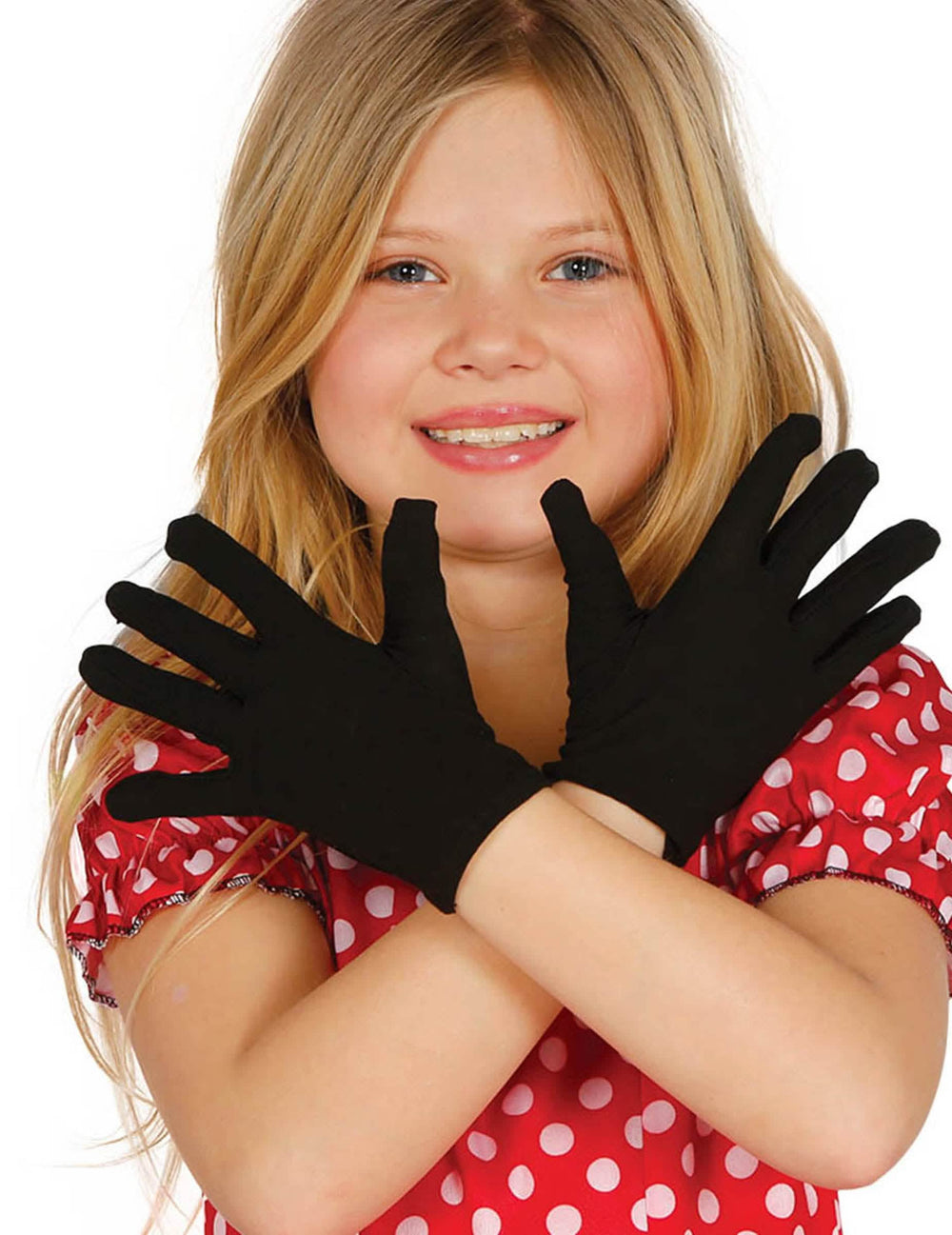 Gants courts pour enfant noirs