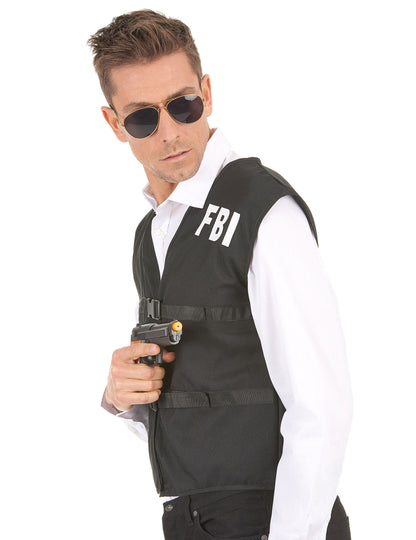 Vue de profil du gilet FBI