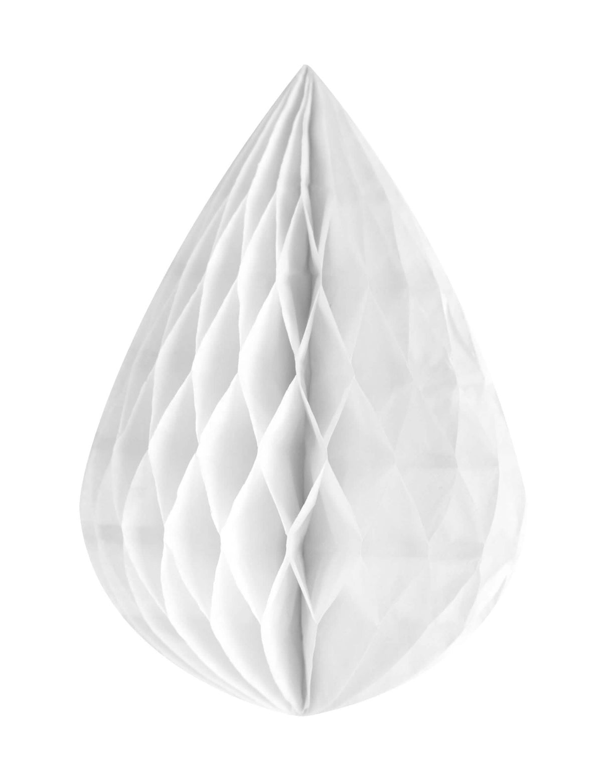 Gota de papel alveolado blanca