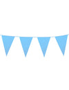 Guirnalda 20 banderines azul cielo 10 m