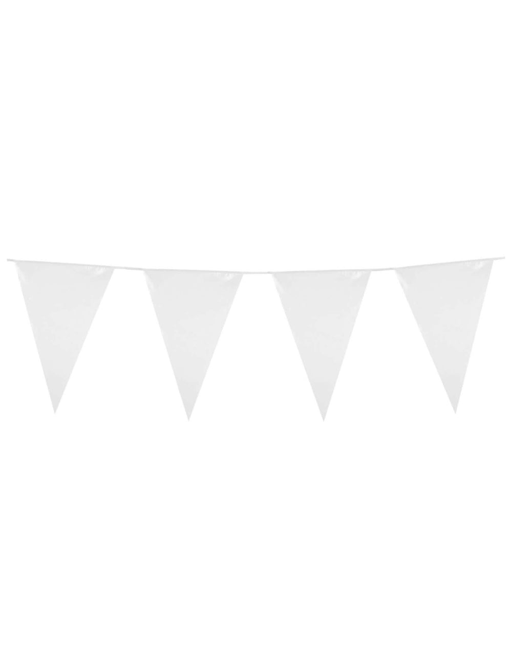 Guirnalda de banderines blancos para fiesta blanco 10 m