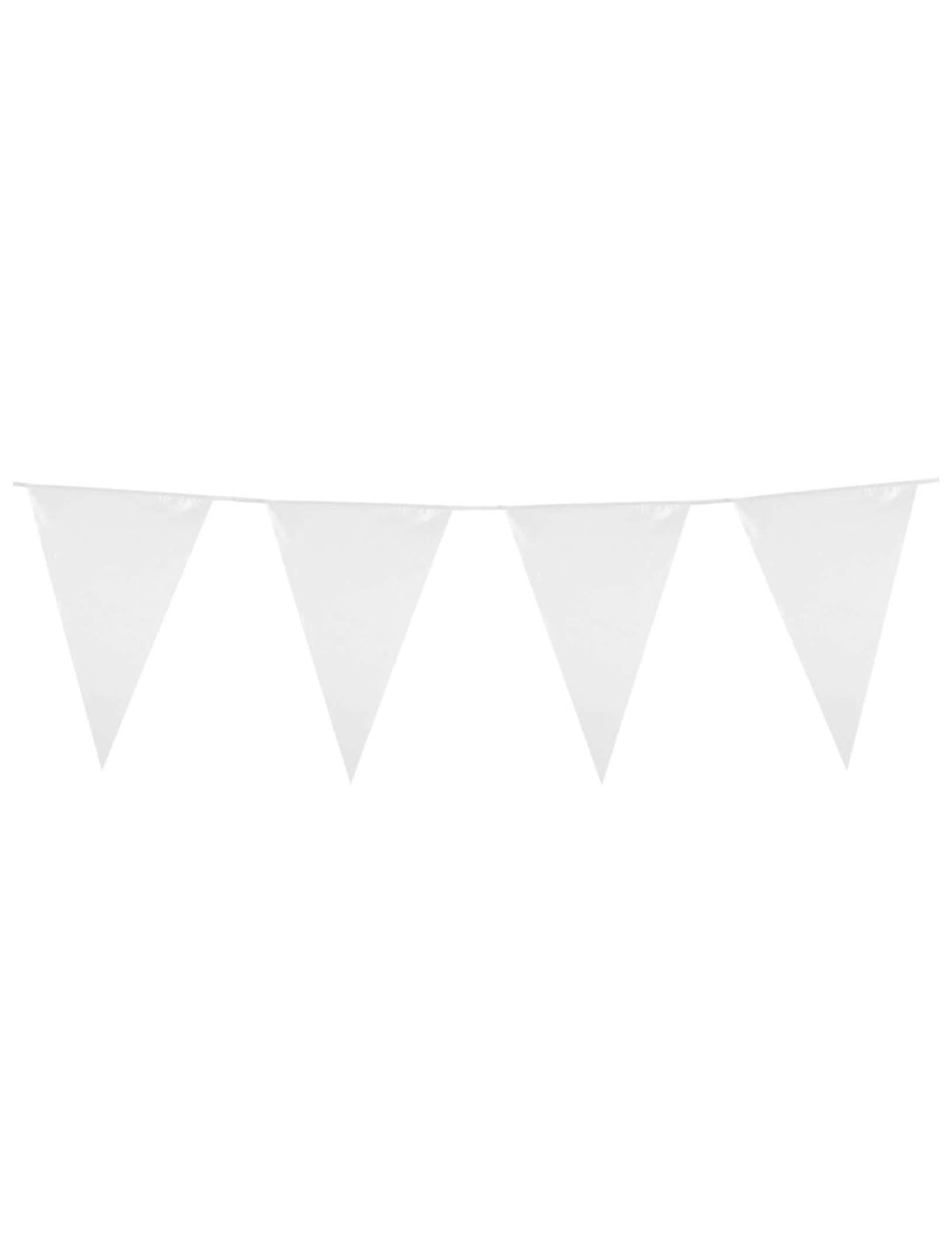 Guirnalda de banderines blancos para fiesta blanco 10 m