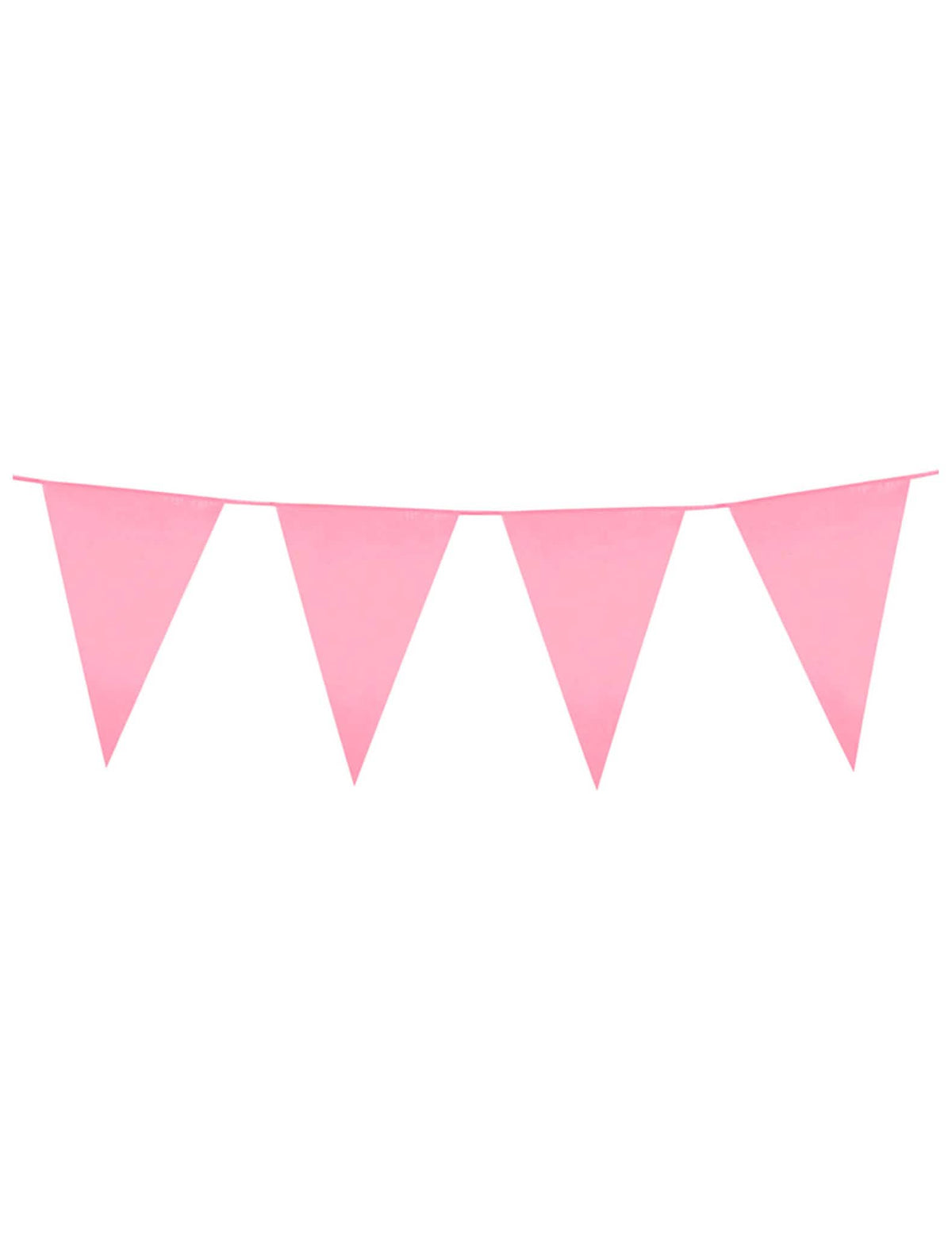 Guirlande à fanions pour fête rose de 10m