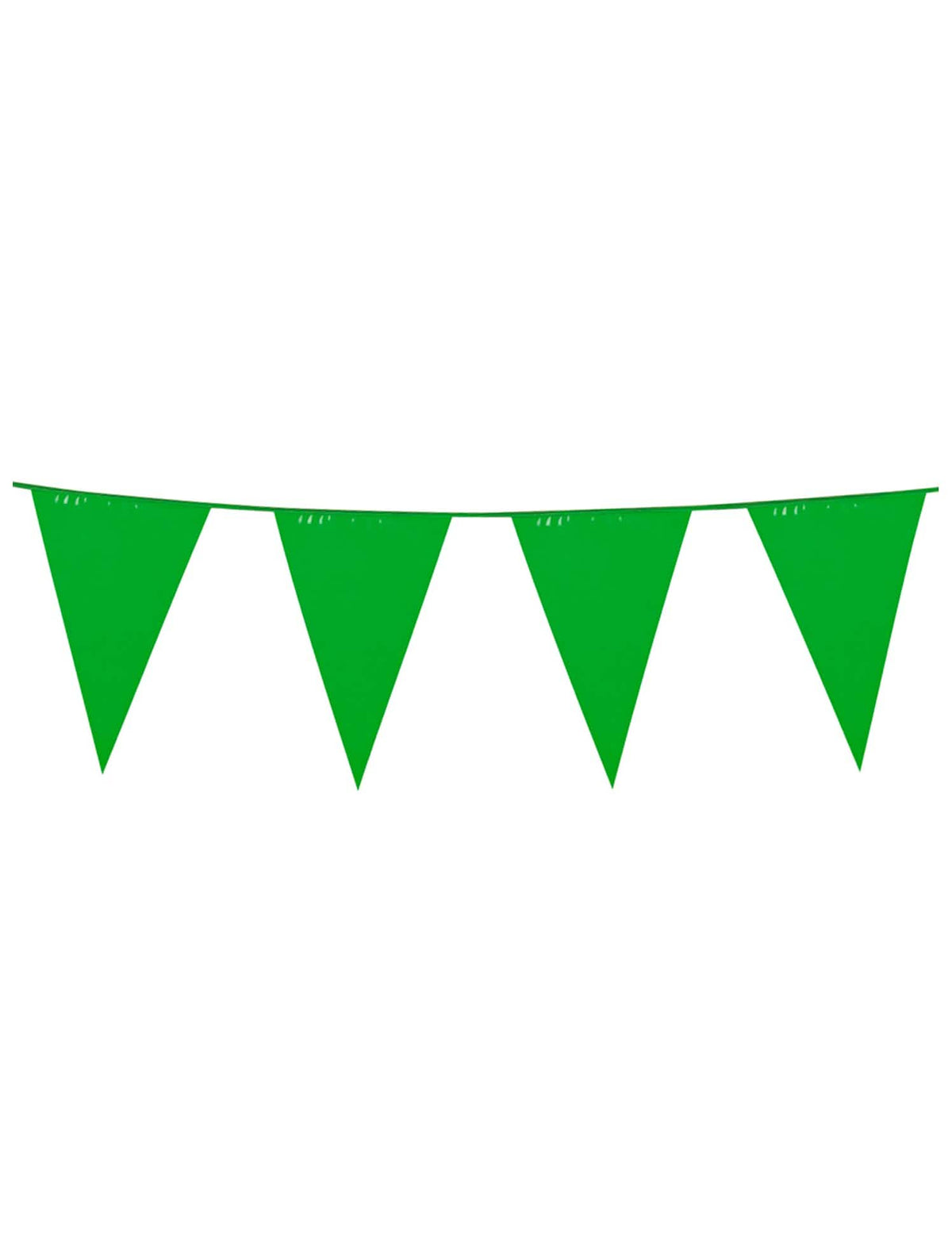 Guirnalda de banderines verdes para fiesta color verde