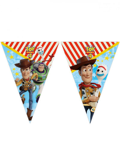 Guirlande de fanions Toy Story 4 pour enfant avec Woody, Buzz et Fourchette