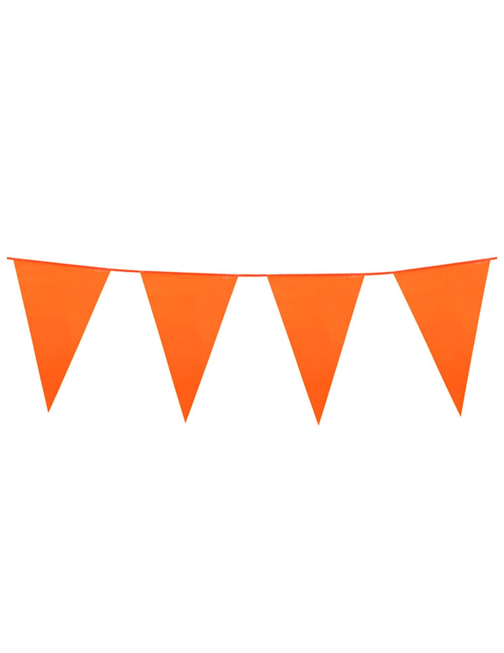 Guirnalda de banderines naranja para decoración de 10 metros