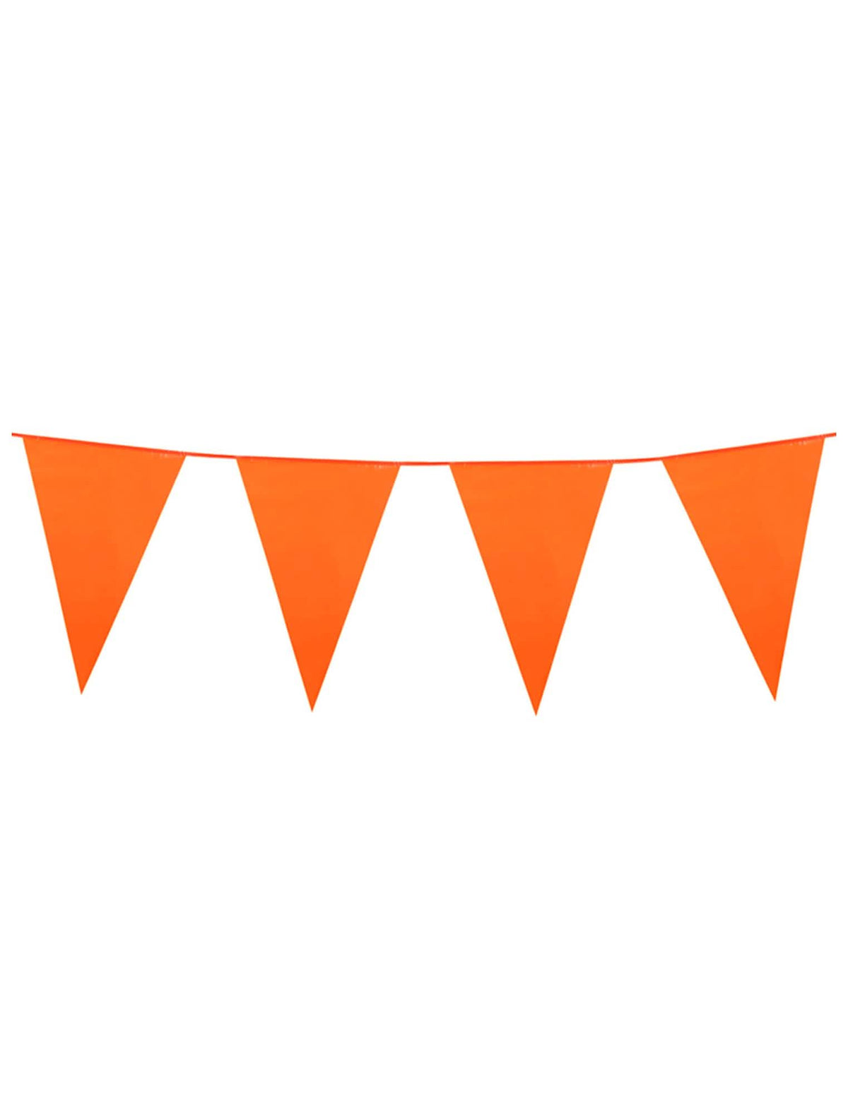 Guirnalda de banderines naranja para decoración de 10 metros