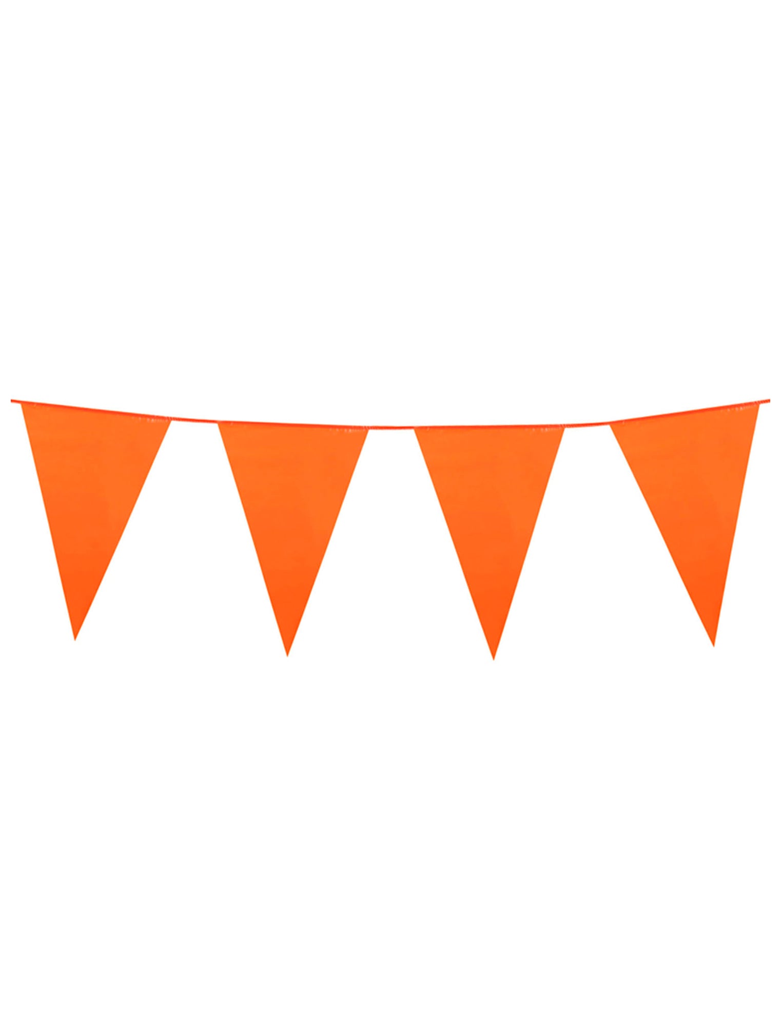 Guirlande à fanions orange pour décoration de 10 mètres