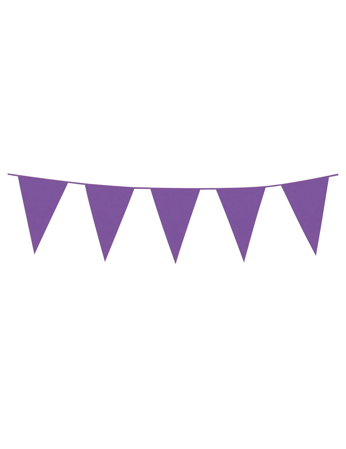 Guirnalda con mini banderines violeta