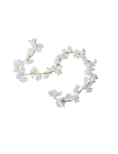 Guirlande de fleurs de cerisier pour mariage blanche