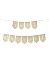 Guirlande Just Married pour mariage en jute naturelle style champêtre