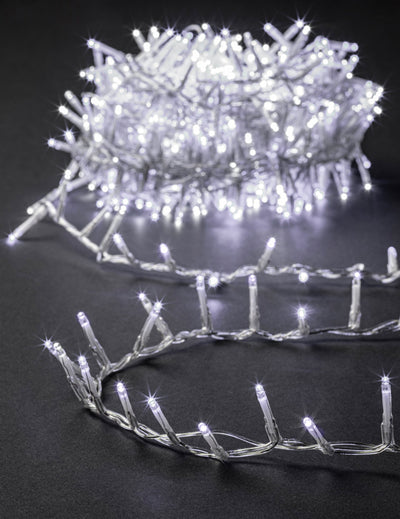 Guirlande 500 led pour extérieur blanc froid 12,5 m avec programmateur